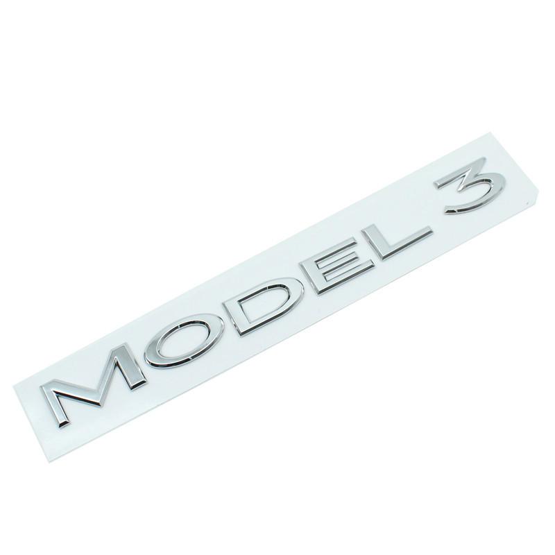 3D ABS Tesla Model 3 XSY DUAL MOTOR Spacex Logo Auto Buchstabe Heckklappe Kofferraum Aufkleber Emblem Abzeichen Aufkleber Aufkleber