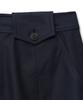 NOIRER FOR WOMAN Heavy Chino Midi Skirt (Navy)