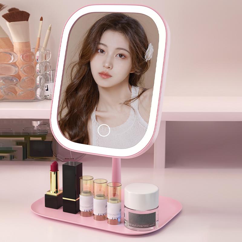 

Светодиодное освещение Европейское зеркало для макияжа Настольное складное зеркало для макияжа с подсветкой Настольное зеркало для макияжа Настольное зеркало