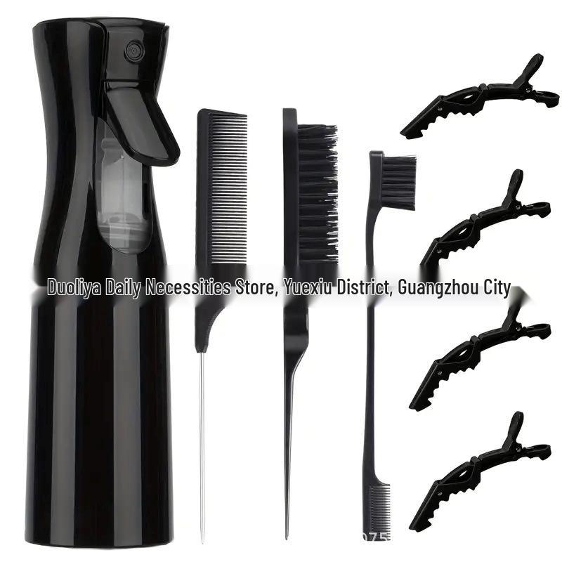 Bestseller Haarstyling-Set: Toupierbürste, Balayage-Kamm, Sprühflasche mit kontinuierlichem Sprühstoß, Werkzeug für Haarverlängerungsnadel
