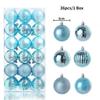 24Pcs 3cm Christmas Balls Christmas Tree Decoration Xmas Hanging Tree Pendants Home Party Christmas Tree Decor New Year Gifts