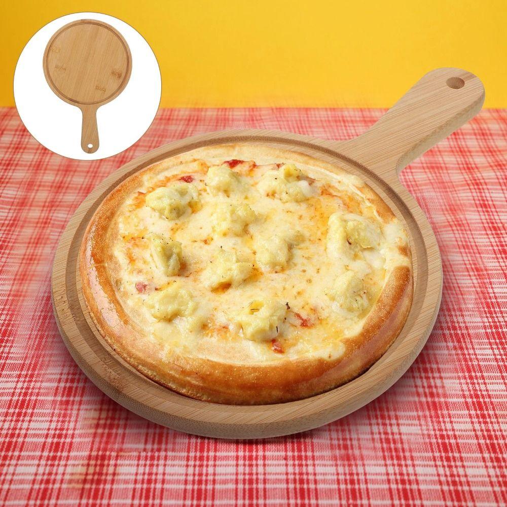 Durable Bread Serving Board Bamboo Pizza  Baking Tray Practical Food Steak Plate  Kitchenware