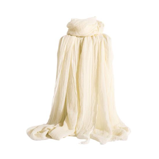 Women Scarf Shawl Solid Color Soft Fabric Scarf Thin Breathable Shawl Versatile Winter Outdoor Accessory