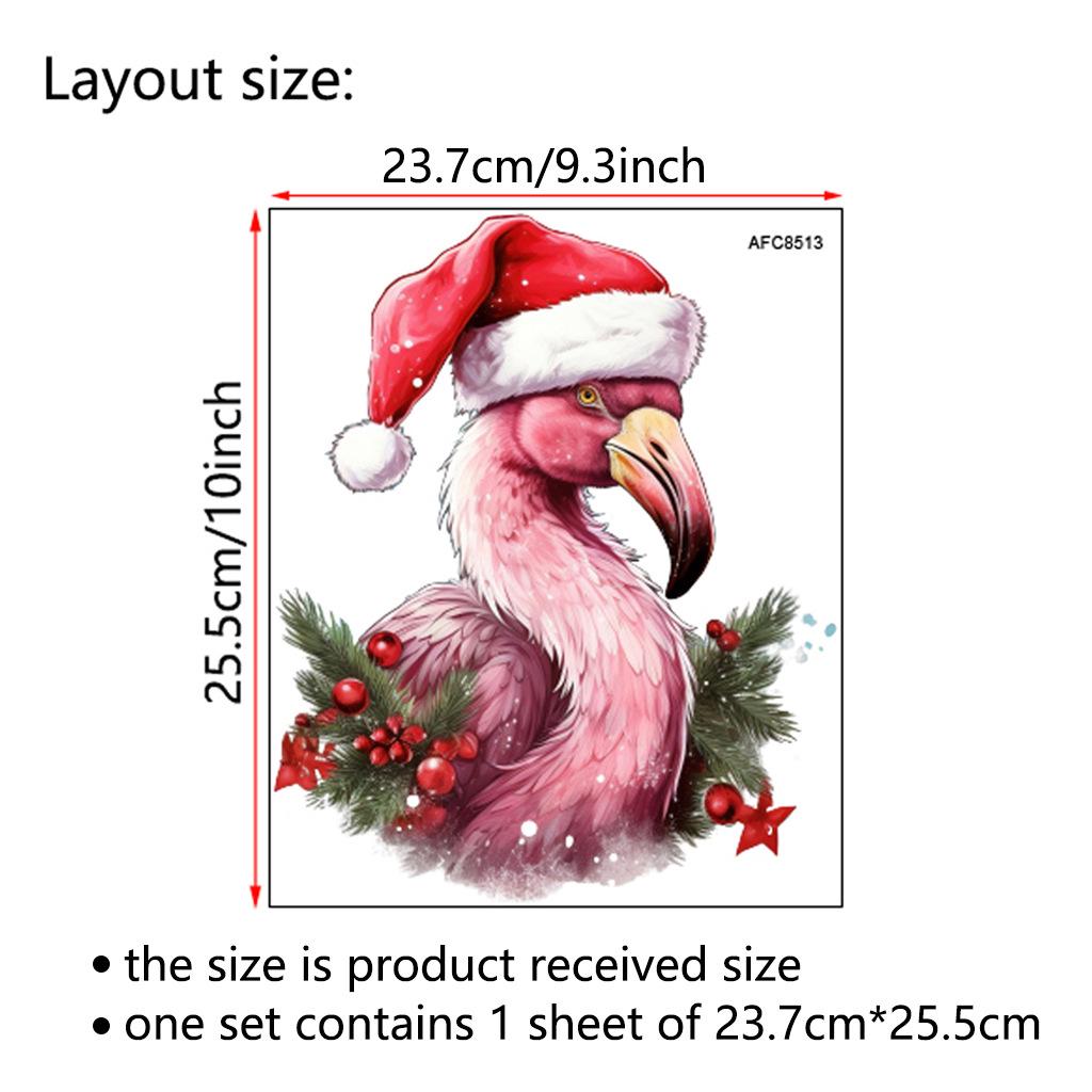 Santa Claus PVC Toilet Sticker - Self-Adhesive Christmas Bathroom Decoration (Model AFC8507)