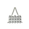 Acrylic bag women's 2025 new European and American fashion glossy shoulder bag ins personalized trend messenger box bag