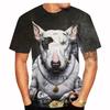Funny Bull Terrier T-Shirts Pet Dog 3D Print Streetwear Girl And Boy Fashion Oversized Short Sleeve T Shirt Kids Tees Tops Clothing
