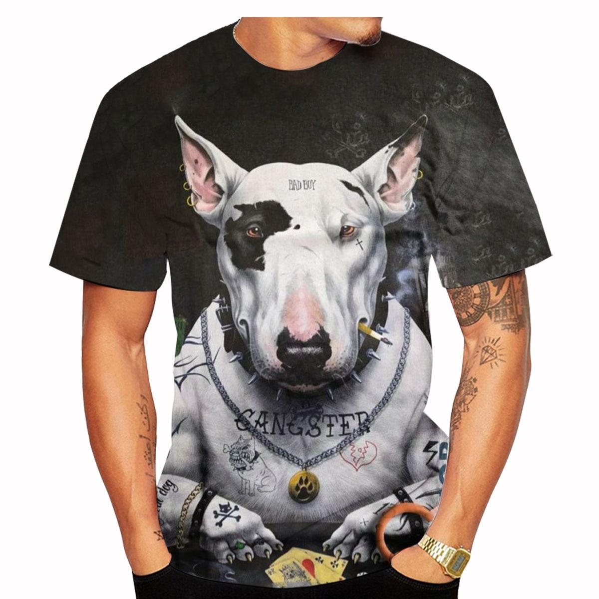 

Funny Bull Terrier T-Shirts Pet Dog 3D Print Streetwear Girl And Boy Fashion Oversized Short Sleeve T Shirt Kids Tees Tops Clothing 100