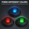Round Rocker Switch 12V 20A UL Listed Waterproof Marine Round Toggle Switch LED Lighted On Off Switch Heavy Duty 3 Color-A87Q