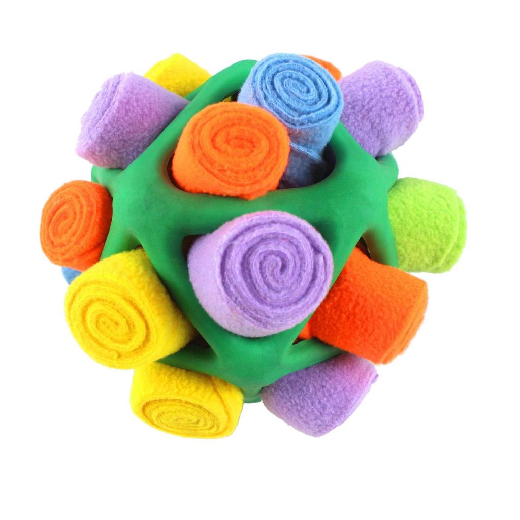 Triangle Snuffle Ball: Upgraded Rubber Pet Toy for Dogs