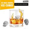 Generise 3D Silicone Skull Head Ice Cube Mold for Cocktail, Whiskey, Halloween[H258]