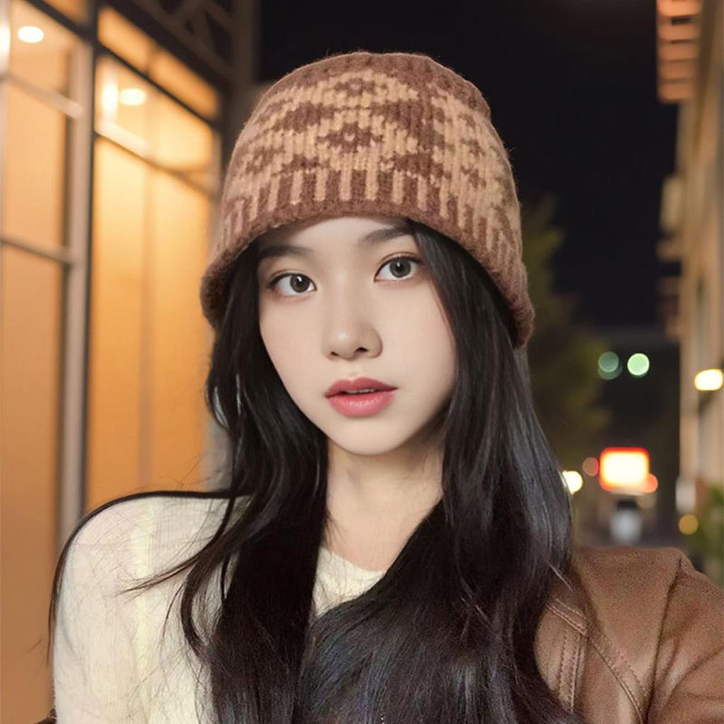 Knit Head Wrap Thicken Pullover Beanies Hat for Climbing Skiing Sports Headwear Elastic Headwear
