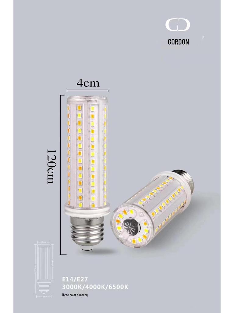 Ultra Bright Dimmable LED Corn Bulb - Energy-Saving Screw Base for Living & Bedroom - White, Warm, & Three-Color Options