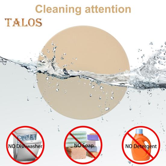 Cordierite Pizza Stone for Oven And Grill Square Baking Sheet Thermal Shock Resistant Cooking Stone Multi-Purpose Round Pizza Pan for Pizza Bread