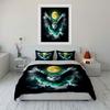 Mystical Owl with Full Moon Bedding Duvet Cover Set  (1*Duvet Cover 2*Pillowcases, without duvet insert)