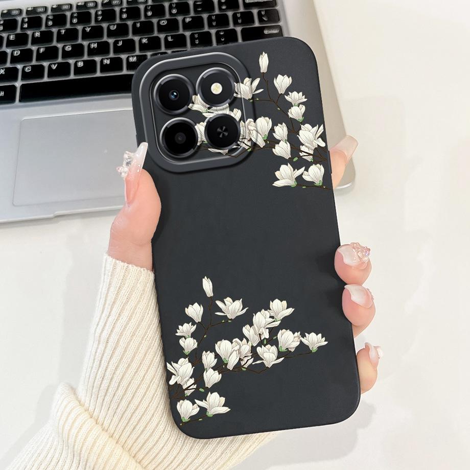 For Honor X6c Case New Fashion Cartoon Luxury Girly Painting Funda For Huawei Honor X6C X6 C X 6C Cover Matte Liquid Silicone
