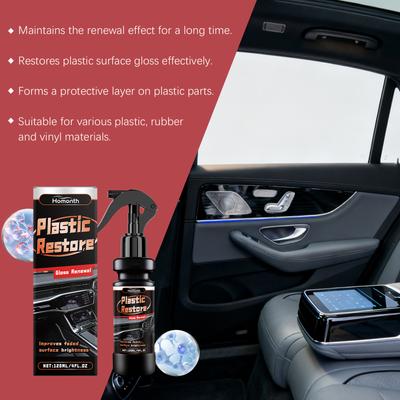 Car Plastic Restorer Back To Black Gloss Leather Panel Repair Car Interior Cleaning Product Car Interior Polishing Coating Agent