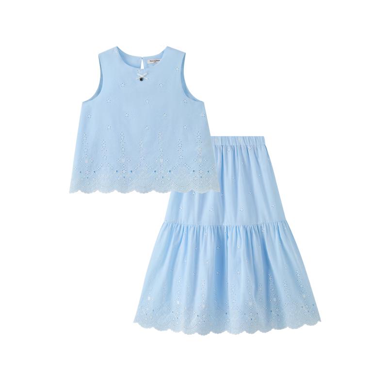 PawinPaw Cartoon Bear Girls' Two-Piece Set