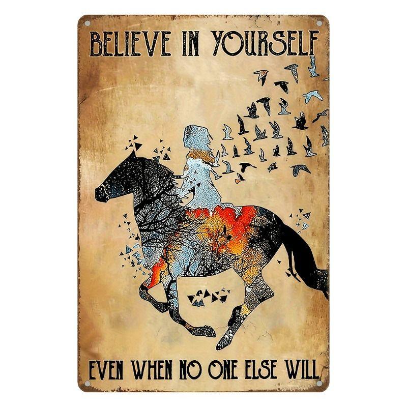 Retro Metal Animal Wall Art for Home Kitchen Farm Cafe Garden