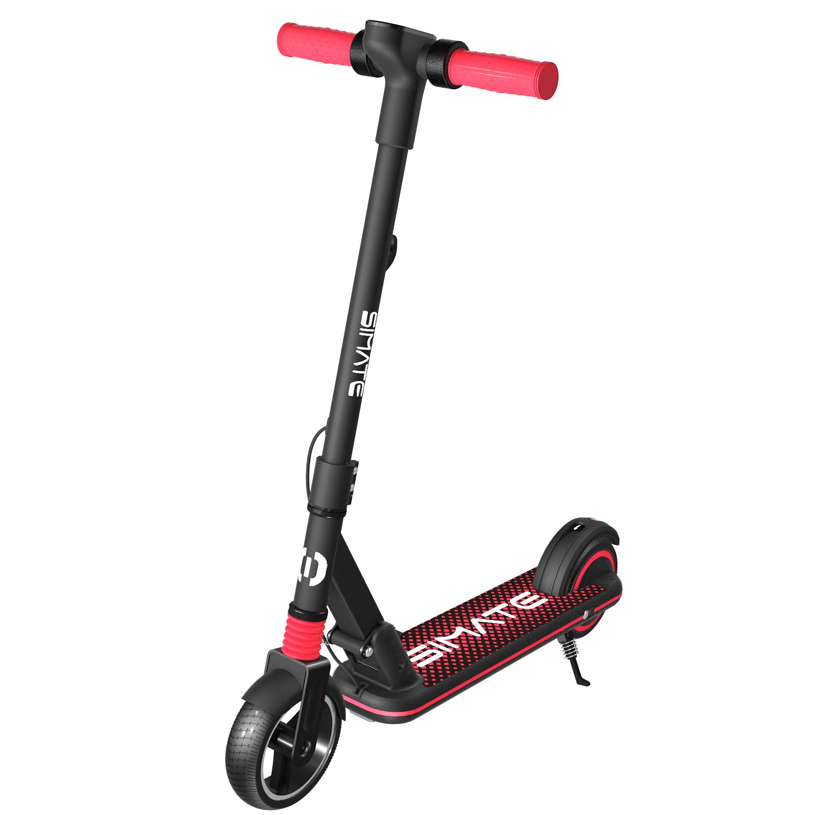Simate S3 Sicheres Fahren Elektroroller Für Kinder 130W Motor 70Kg Zuladung Outdoor Spiel E-Scooter Mit Dualem Bremssystem schwarz