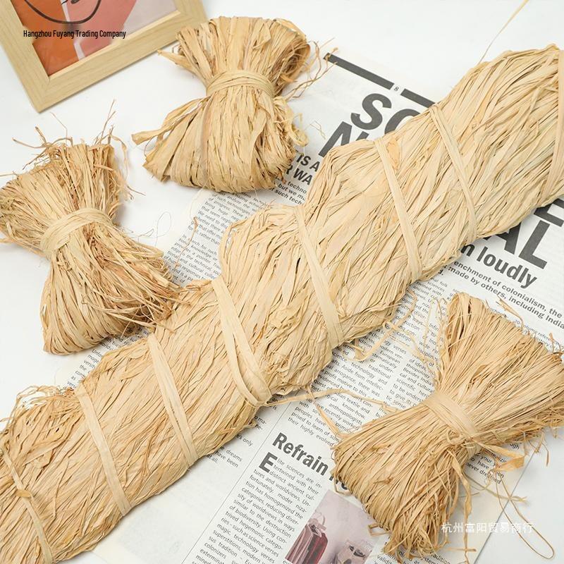 Natural Raffia Straw String for Flower Bouquet Wrapping and Gift Box Filler