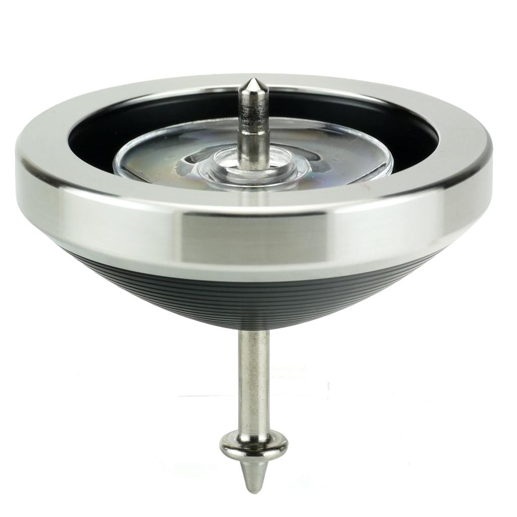 Spinning Top World Tournament Certified Spinning Top Iron Ring Hayabusa Tachi (Square Axis) (V7 Black) 1 Spinning Top String and String Clasp Included