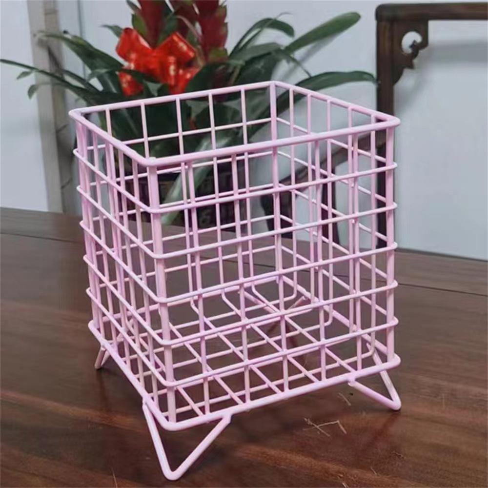Storage Container Table Top Home 13.5x13.5x16cm Iron Art Storage Tools Storage Basket Creative Stationery Household Tools Modern