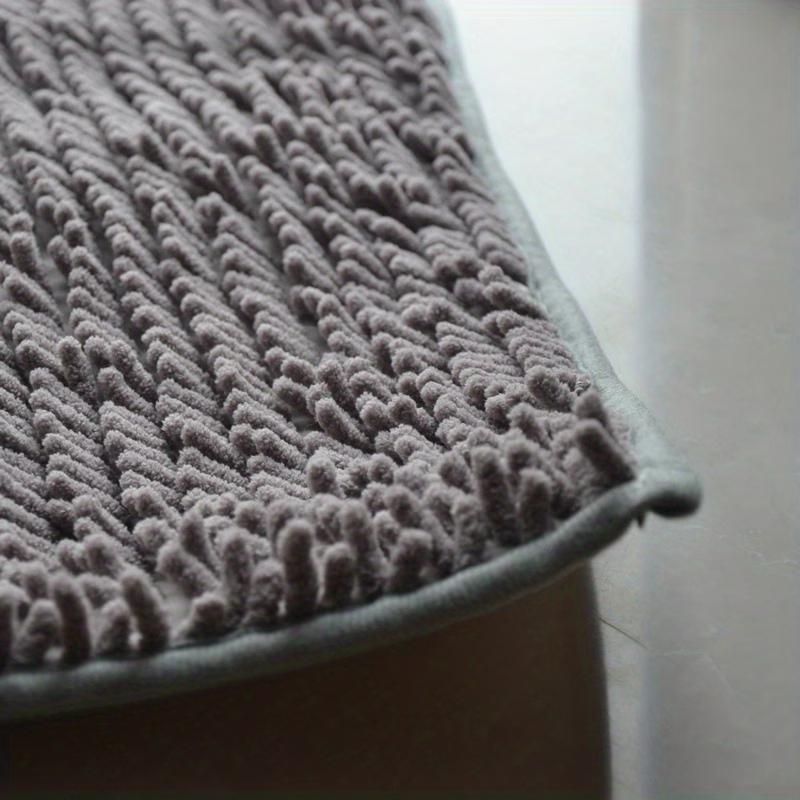 Sheneyron Long-haired Floor Mat, Waterproof and Slip-resistant Floor Mat for Bathroom Entrance Carpet