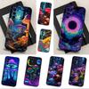 Trippy Plant Mushroom Case For Samsung Galaxy A73,72,41,J7,22,Note,31,8,9,52,71,53,32,Soft Black Silicone Cover