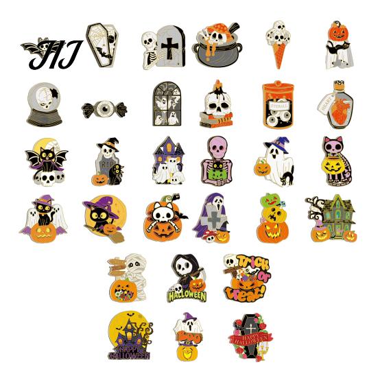Spooky Halloween Decor for Home 6 Pcs Refrigerator Magnets, Grim Reaper Pumpkin Skull Ghost Festive Kitchen Accessories Reusable Magnetic Sticker
