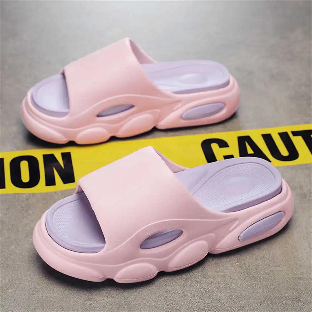 Soft Two Tone Men's Non-slip Slippers Fuchsia Sandals Shoes Men's Sneakers Walking Sports Branded Order To Play Hand Made
