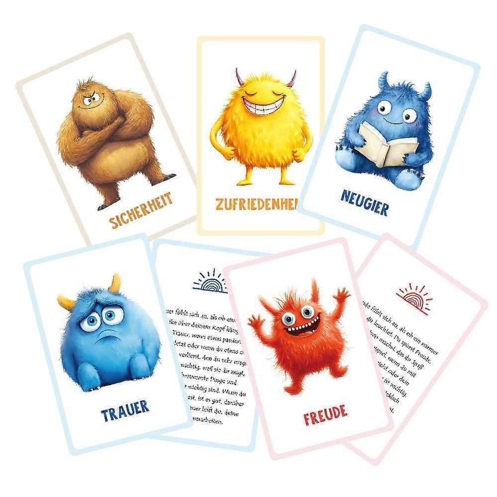 32 Adorable Monster Emotion Cards Animal Emotion Cards