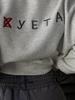 European & American Chic: Women's Loose Round Neck Sweatshirt with Trendy Temperament Letter Print