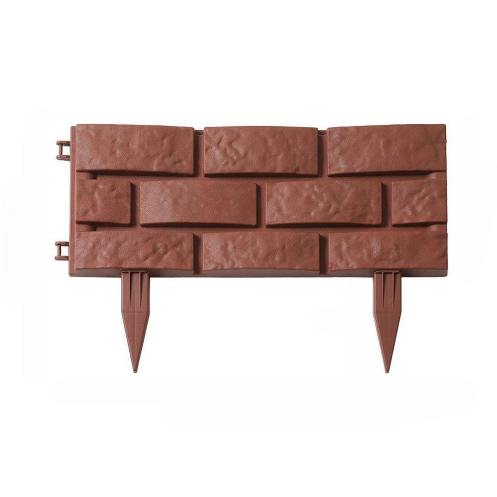 Garden Plastic Fence Edging Decorative Picket Outdoor Barrier Flower Pet Fences Outdoor Home Garden Landscape Plant Lawn Fence