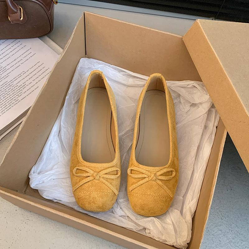 Leather Flat-soled Single Shoes Women's 2025 Spring and Summer Versatile Skirt One Pedal Mary Jane Women's Shoes Ballet Evening Shoes