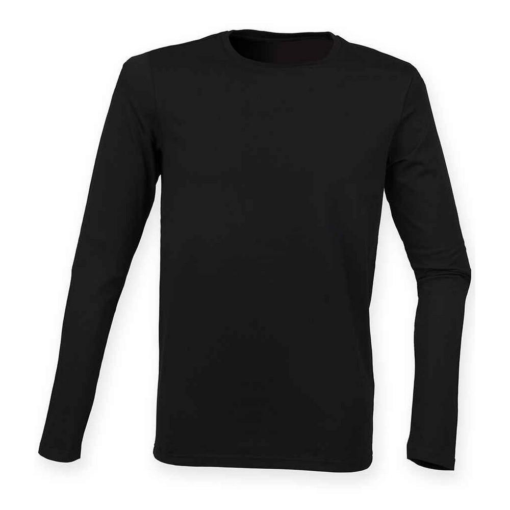 Skinni Fit Mens Feel Good Stretch Long-Sleeved T-Shirt