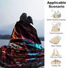 1pc Neon Colorful Sports Car Flame Design Throw Blanket Home Decor, Couch Cover, Outdoor Blanket .W004