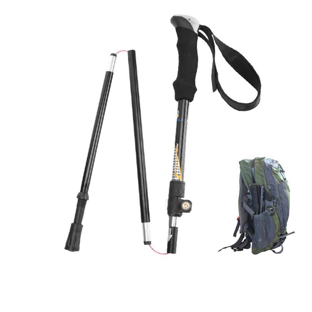 Telescopic Alpenstock Walking Hiking Stick Ultralight Adjustable Aluminum Alloy Camping Trekking Pole