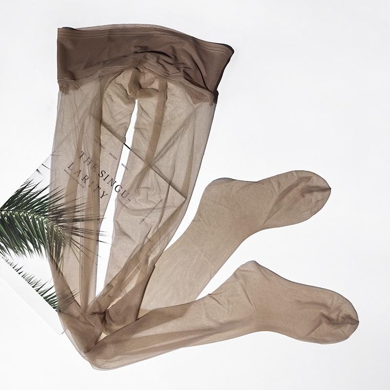 Hohe Dichte Nahtlos0.01D Netz-Taillenstrümpfe Damen Ultra-Dünn Seidig Glatt Strumpfhose Übergröße Spurlos