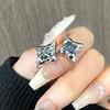 Xingshou Zirkon Ohrstecker Nischen-Design High-End Ohrringe Süßer Cooler Stil Stern Französische Ohrringe Damen