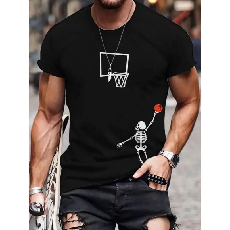Men's 3D Printed T-Shirt Short Sleeve O-Neck Pullover Casual Top Street Fashion T-shirt