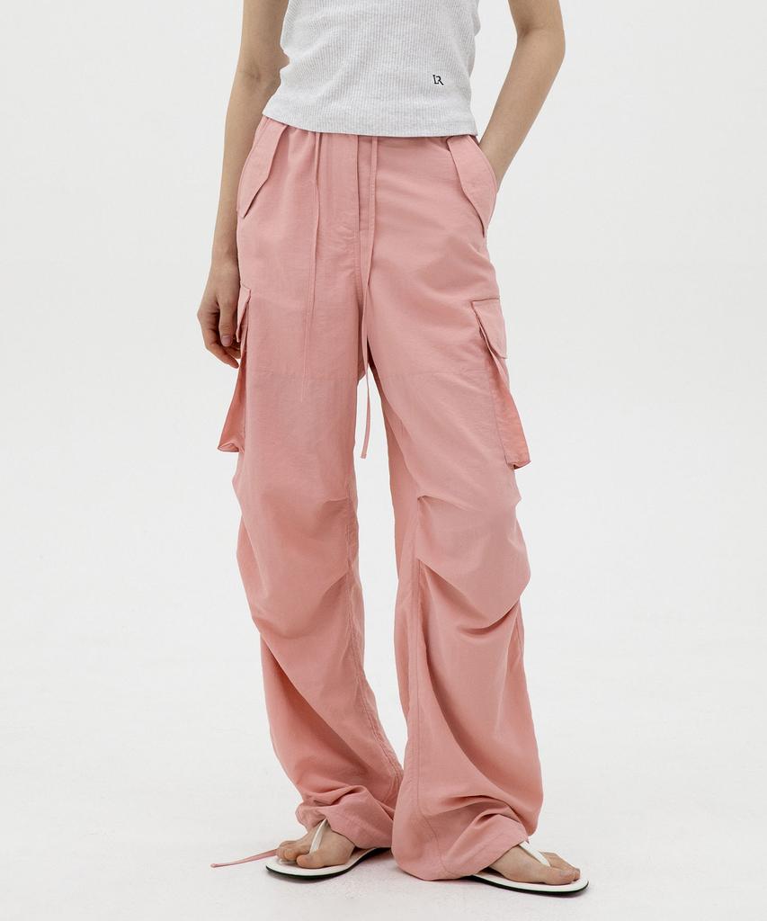 Leuba Comfort String Cargo Pants - Dusty Pink