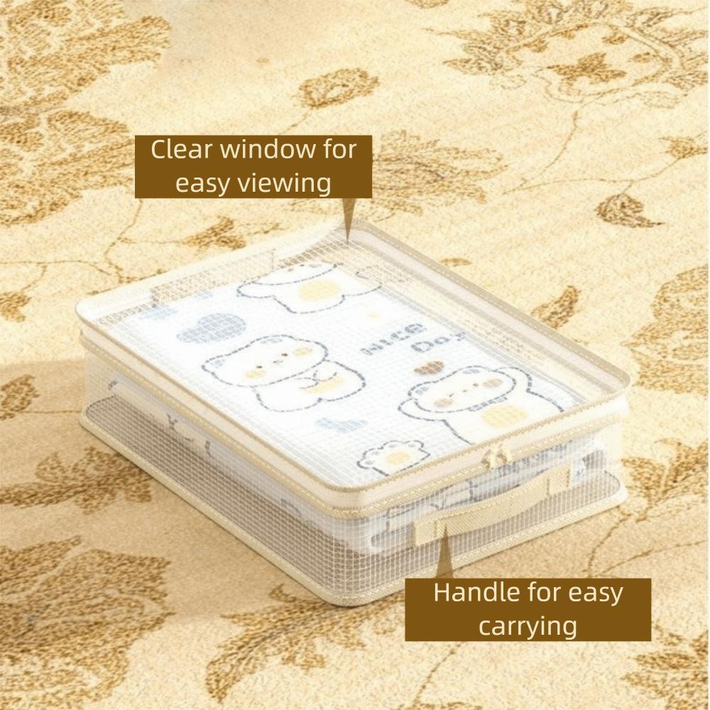 2Pcs Transparent Blanket Pillow Storage Container Large Capacity Blanket Sorting Bags  Wardrobe