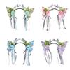 Bohemian Flower Tassels Hairband Hair Styling Accessories For Wedding and Music Festival Hair Shaping Props Decoration