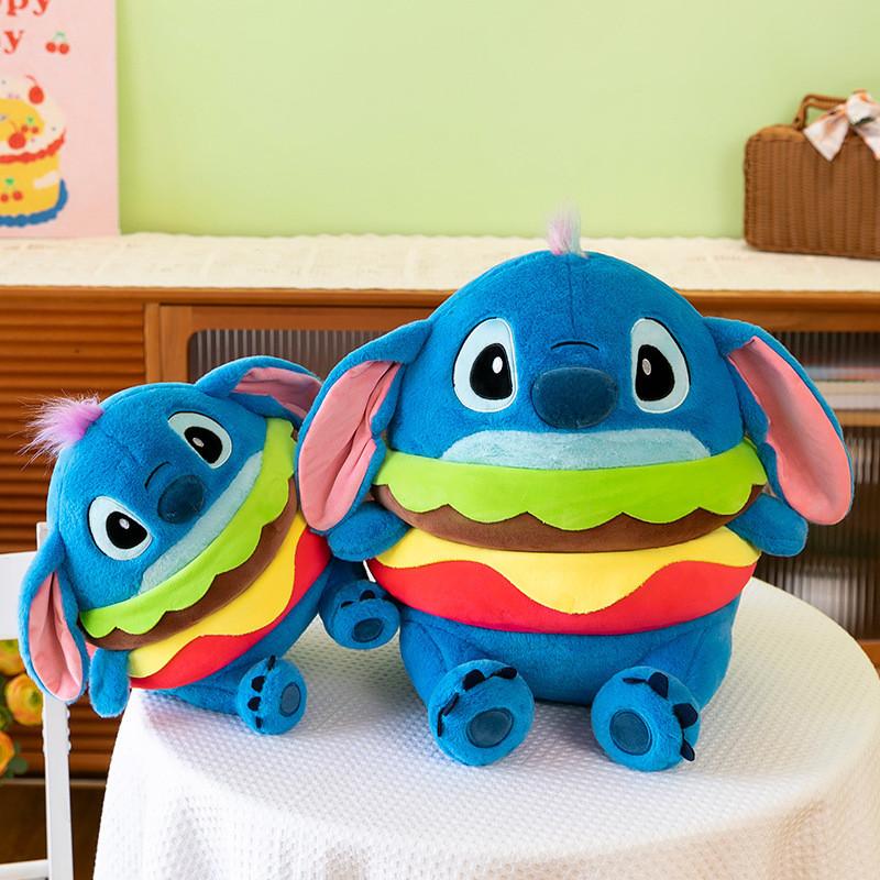 Plush Hamburger Toy Cartoon Stuffed Animal Doll Decoration Kids Gift