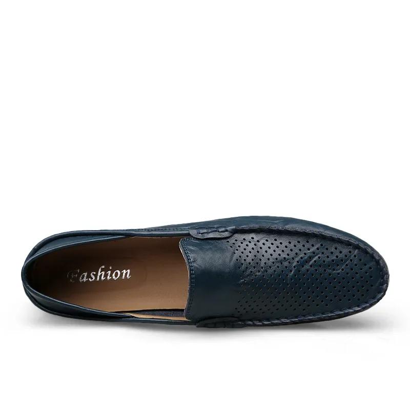 Mens Shoes Male Sneakers Men Casual  Loafers Men Breathable Boat Shoes Slip on Moccasins Man Sneakers Leather shoes boat shoes