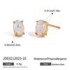 Titanium Steel Zirconia Earrings - Luxurious and High-end Ear Clips, Ear Studs Made of Stainless Steel, Women's Accessories
