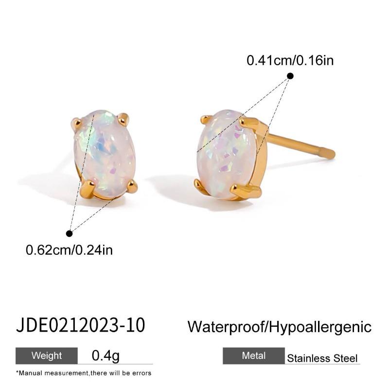 Titanium Steel Zirconia Earrings - Luxurious and High-end Ear Clips, Ear Studs Made of Stainless Steel, Women's Accessories
