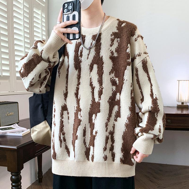 Men's High-End Trendy Sweater: New Autumn/Winter Loose Knitwear, Thick Warm Top