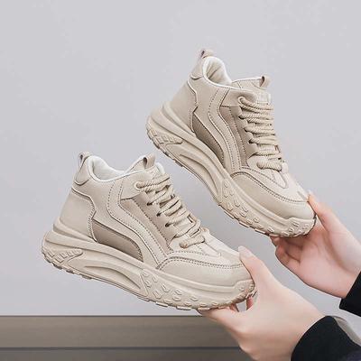 Fashion Platforme 39 Black And White Sneakers Woman Casual Woman Beige Boots Summer Shoes Women Comfortable Sport Casuall