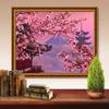 5d Diamond Painting New Arrivals Landscape Mountain Diamond Embroidery Sale Peach Blossom Rhinestones Decor For Home